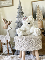 ClaraLoo White Polar Bear Plush