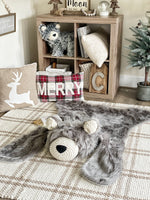 Gray Grizzly Bear Rug