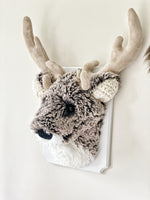Brown Frosted Deer Wall Mount
